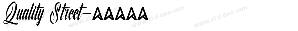 Quality Street字体转换